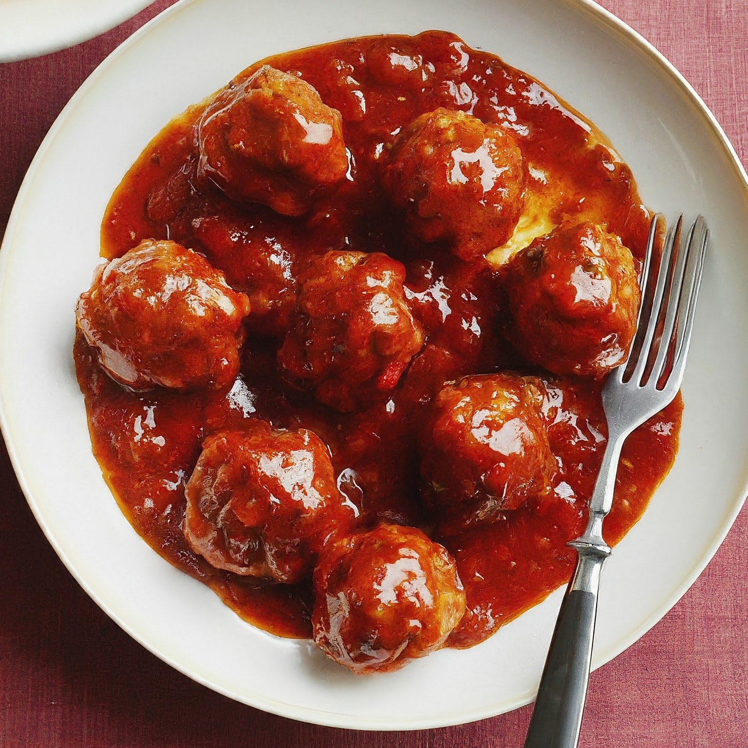 Meatballs with Heinz chili sauce