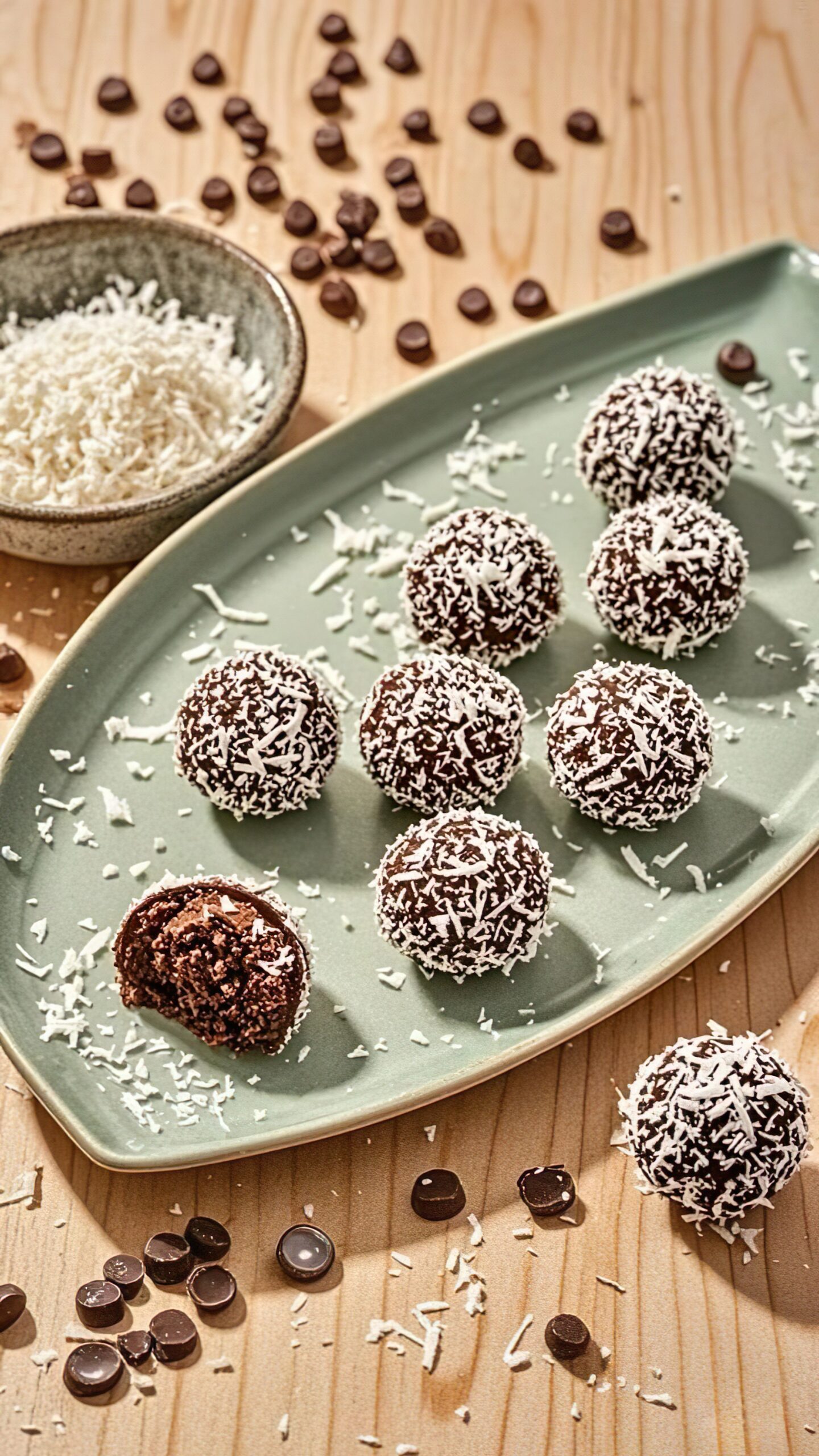 Easy Coconut Chocolate Energy Balls