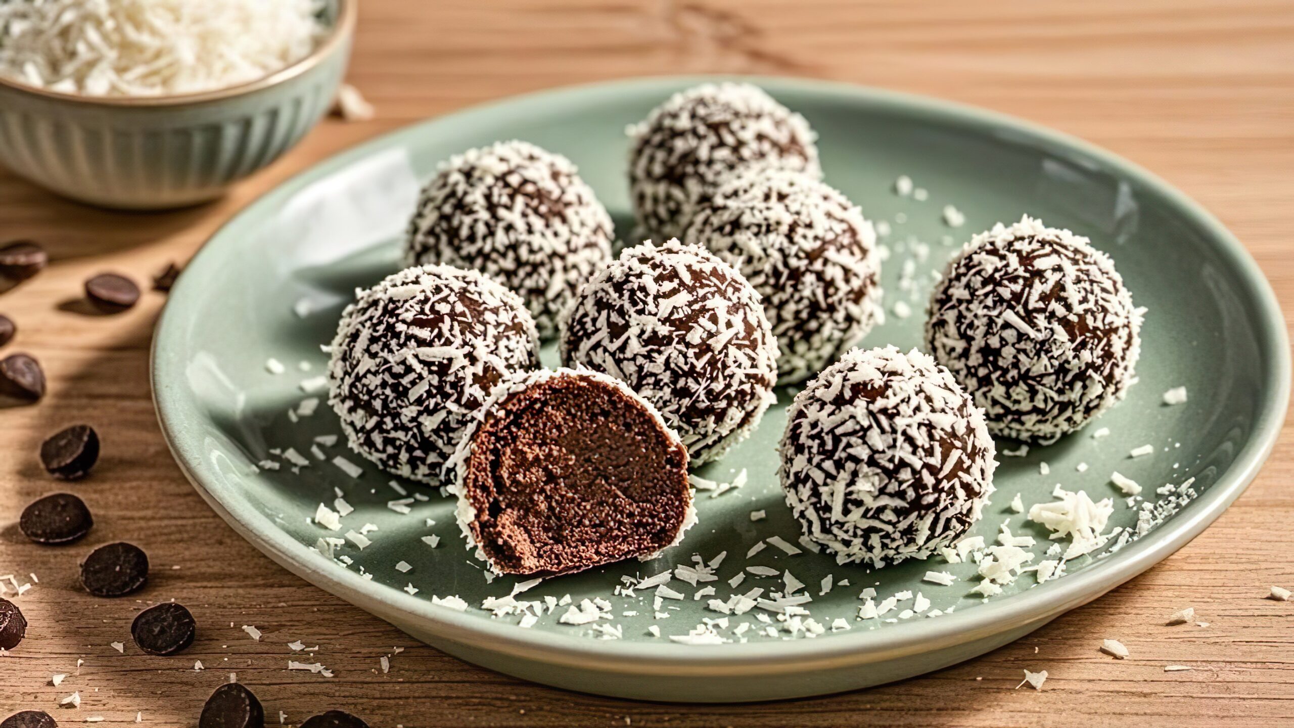 Easy Coconut Chocolate Energy Balls