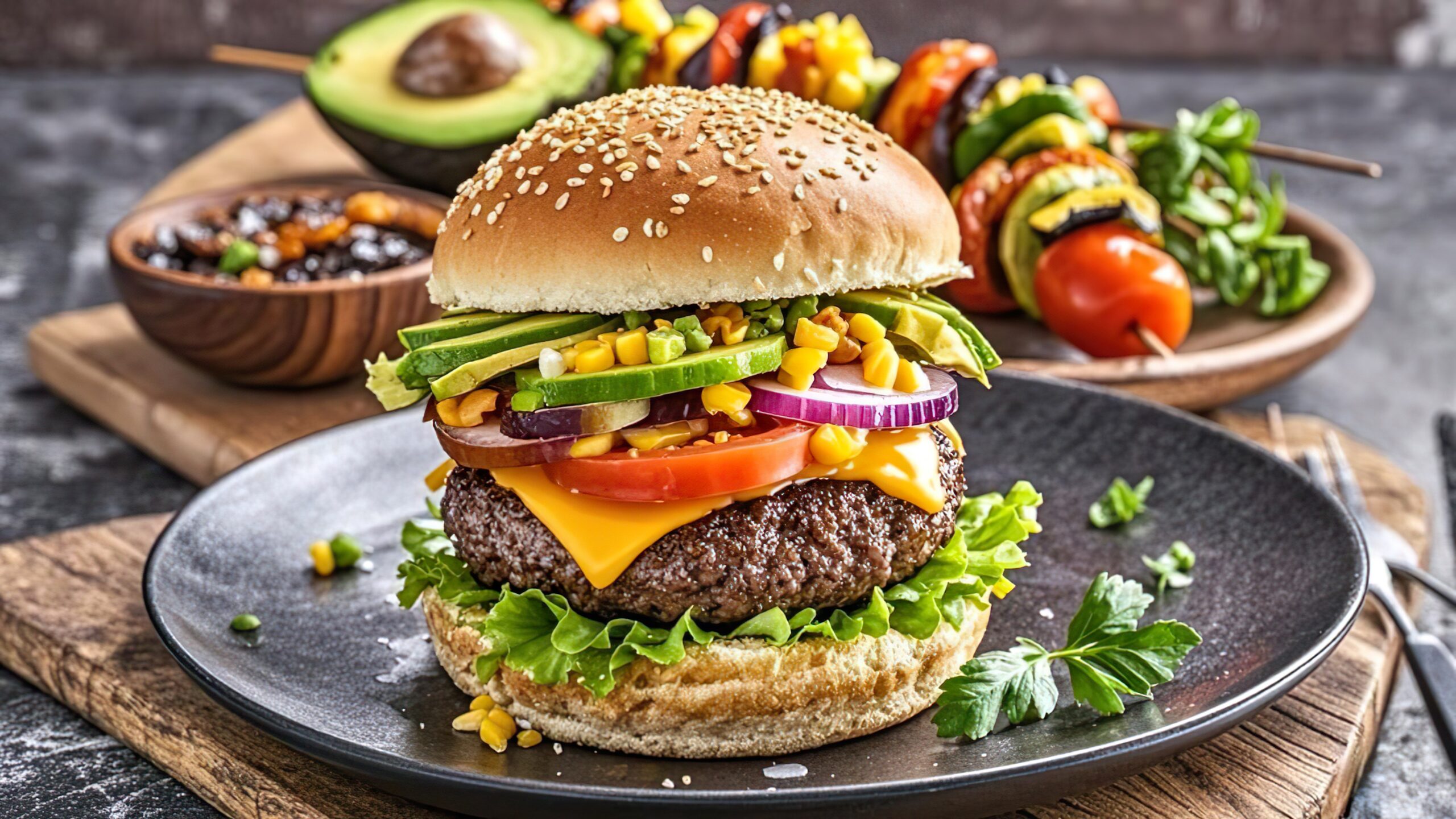 Impress your guests with a delightful Mexican Juicy Lucy! This burger combines lean beef with melted cheddar cheese in the center, topped with a homemade fire-roasted corn pico. It’s a healthy, colorful, and nutritious option for your next grill night.