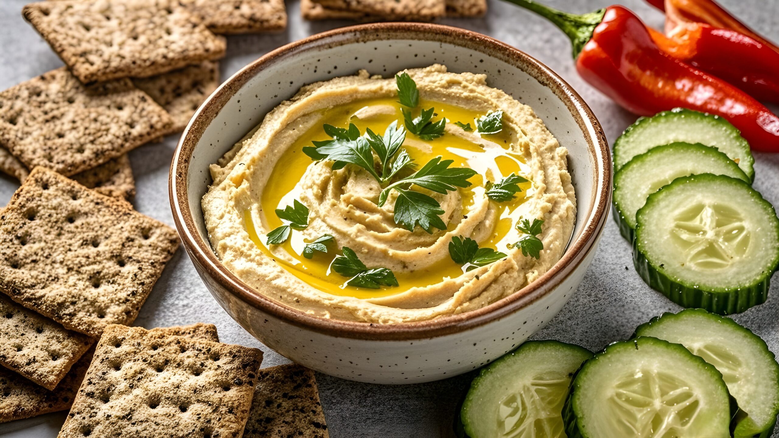 Next time you're whipping up a batch of hummus, consider giving it a delicious twist by adding avocado! This creamy avocado hummus is packed with healthy fats, protein, and makes for the perfect appetizer.