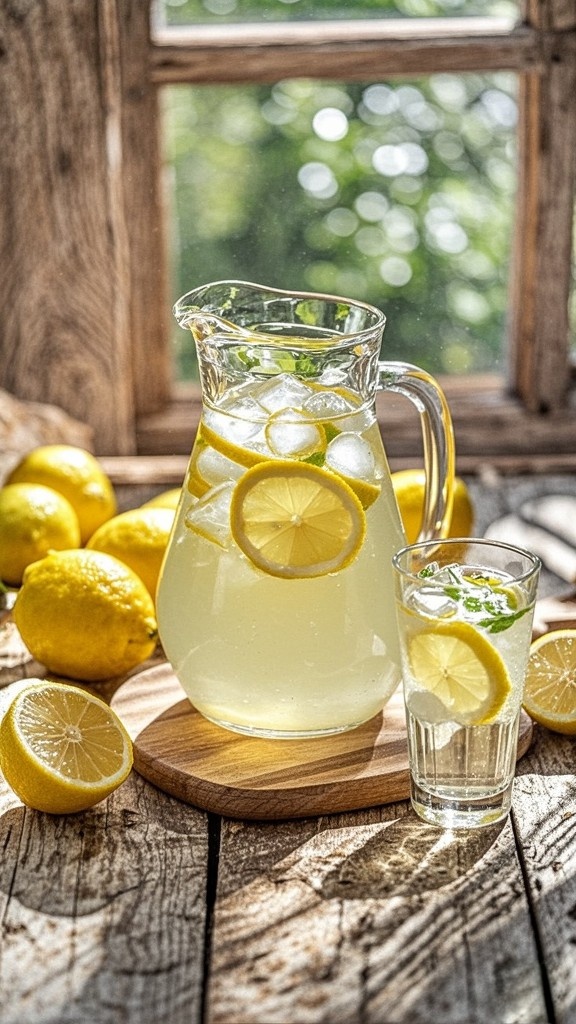 A simple and refreshing homemade lemonade recipe! You only need three ingredients (sugar, water, and lemons, and does water count as an ingredient?) to make this classic drink recipe. 